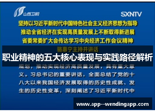职业精神的五大核心表现与实践路径解析
